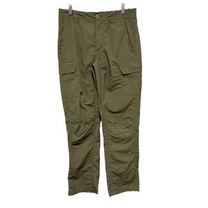 Eddie Bauer Travex Pants Mens 30 X 32 Brown Nylon Stretch Outdoor Hiking Casual